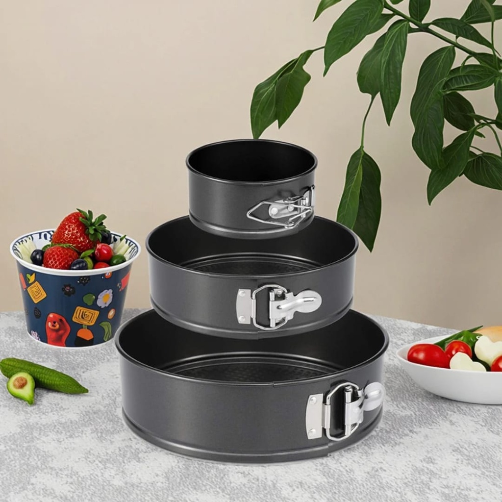 3pcs Round Baking / Cheesecake Pan Set 2