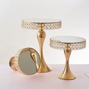 3pcs Gold Cake Stand 2