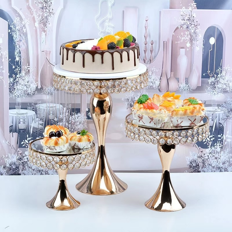3pcs Gold Cake Stand 3