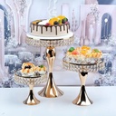 3pcs Gold Cake Stand 3