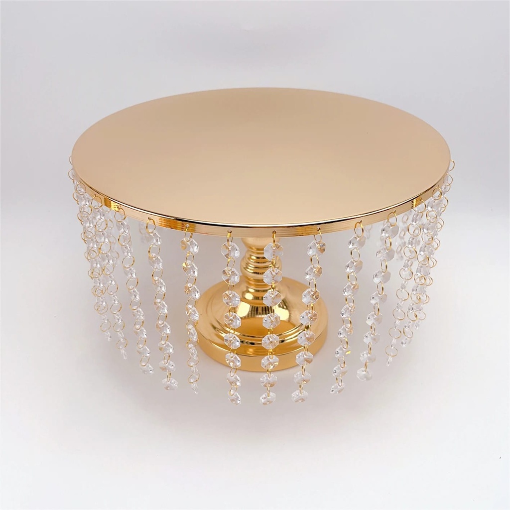 3pcs Beaded Crystal Cake Stand 3