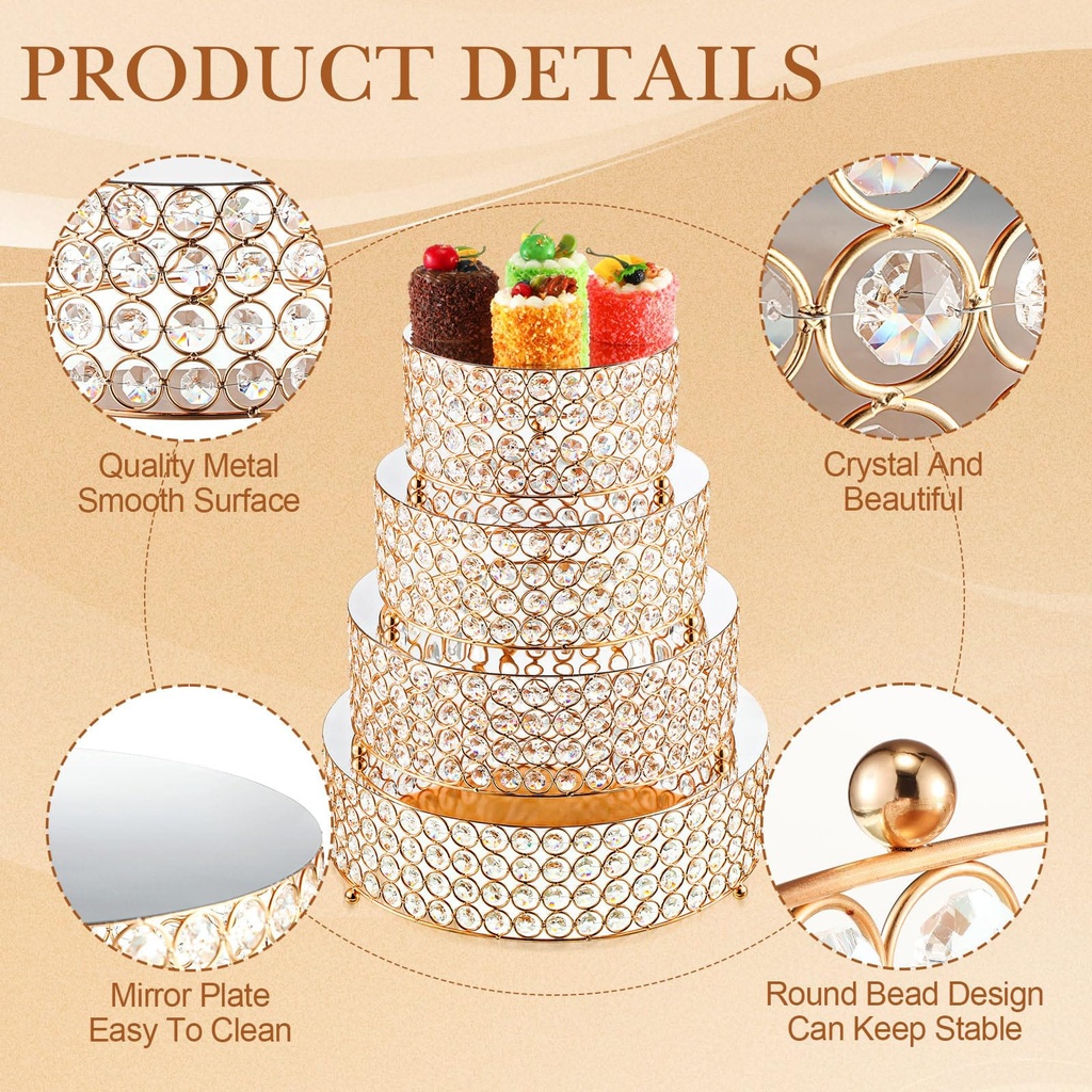 4pcs Iron Top Cake Stand 3