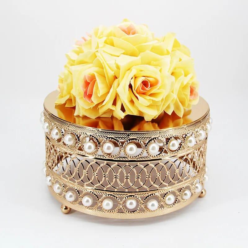 3pcs Beaded Dome Cake Stand 2