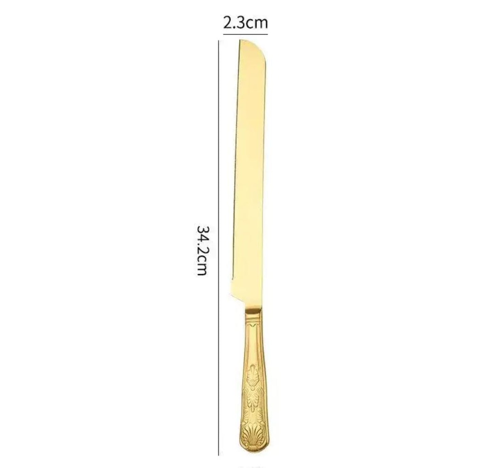 2pcs Gold Cake Server Set 2