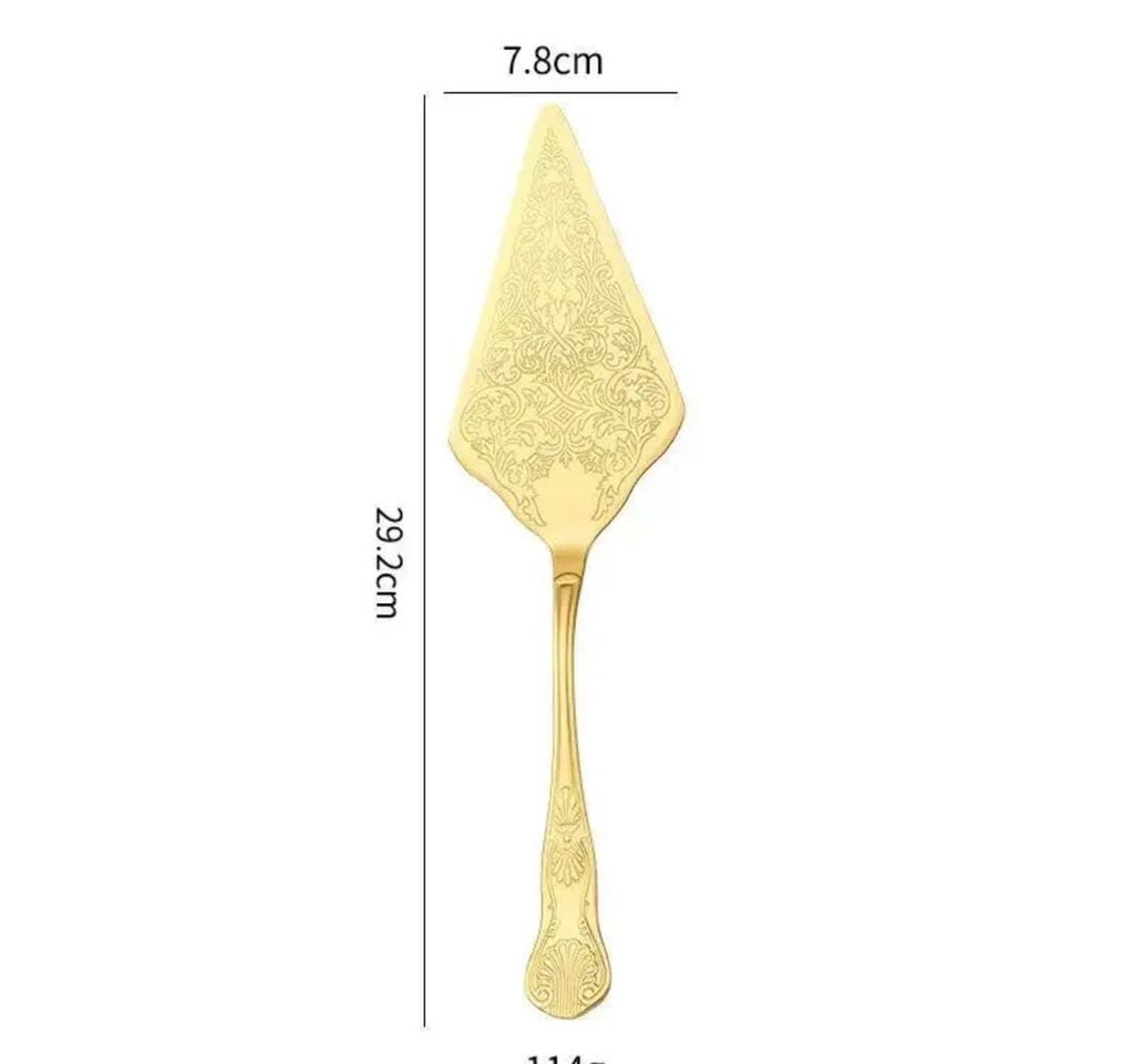 2pcs Gold Cake Server Set 3