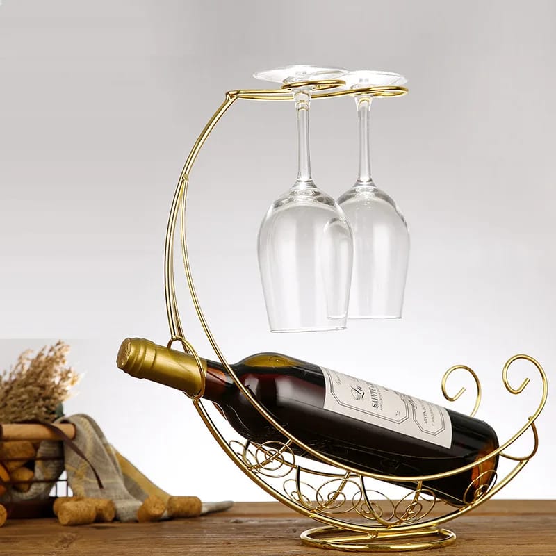 Wrought Iron Wine Holder 2