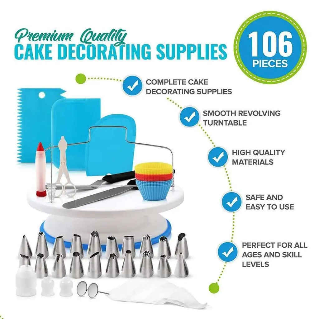 106pcs Cake Decorating Set 2