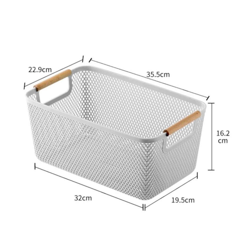 Plastic Storage Basket Organiser (Small / Medium / Large) 2