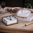 Wrought Iron & Oak Serviette / Napkin Holder 2