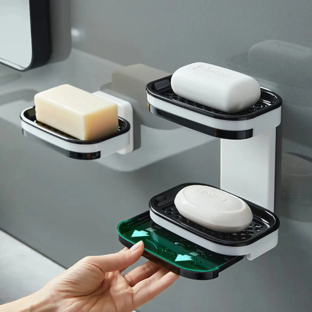 Acrylic Double Layer Soap Holder4.webp