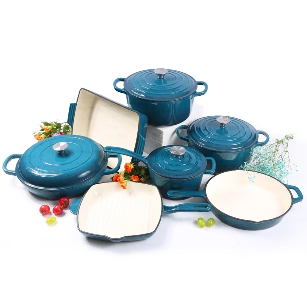 cookware-set-cast-iron-enamel-teal-blue-lifestyle