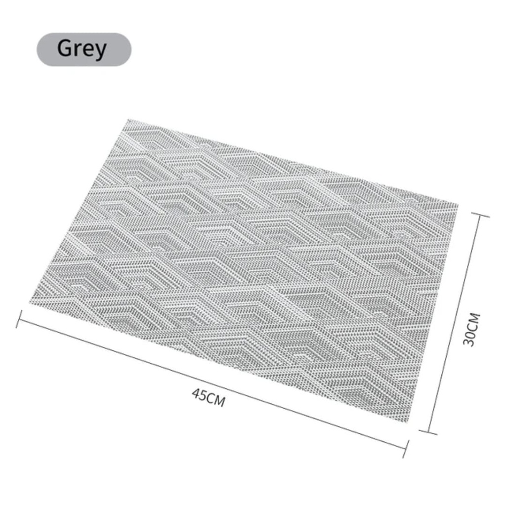 table-placemat-pvc-rect-diamond-grey-45x30cm