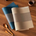 table-placemat-pvc-rect-ginkgo-blue-gold-2pcs