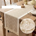 table-runner-jacquard-chevron-beige-waterproof-lifestyle