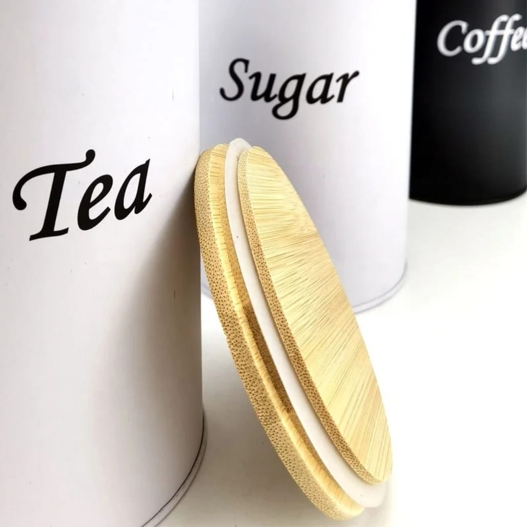 3pcs Tea Sugar Coffee Canister Set 6