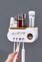 Luxury Toothpaste dispenser and toothbrush holder