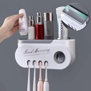 Luxury Toothpaste dispenser and toothbrush holder