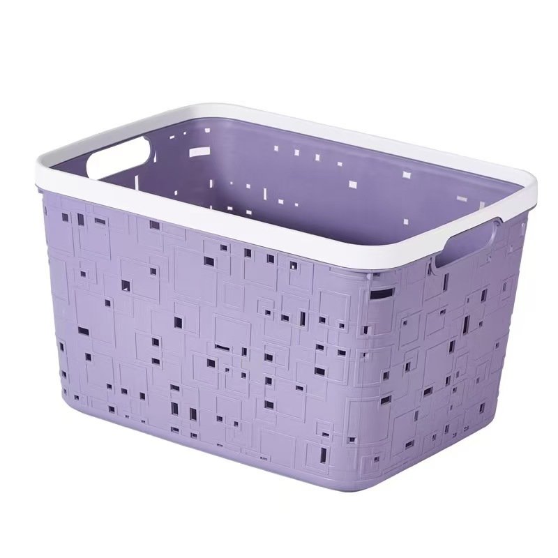 Binded Plastic storage basket