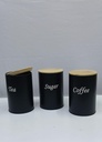 3pcs Tea Sugar Coffee Canister Set