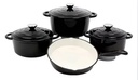4pcs Cast Iron Enamel Cookware Set
