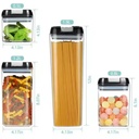 8pcs Plastic Airtight Storage Containers