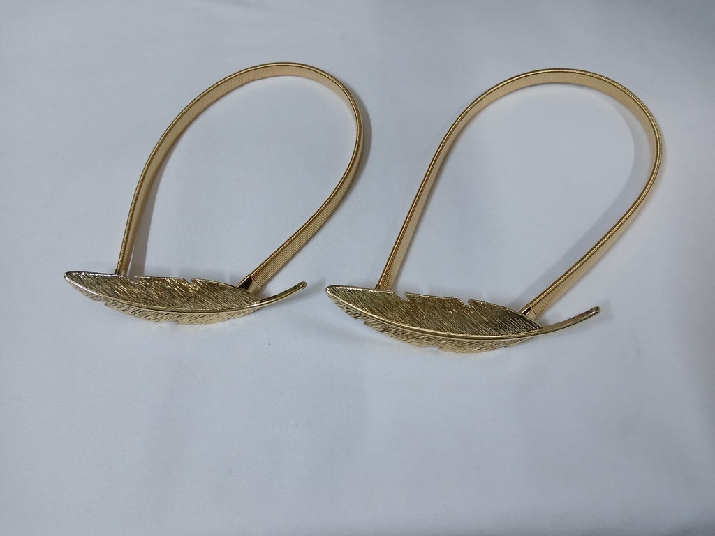 Curtain Metal Leaf Buckle (Gold)