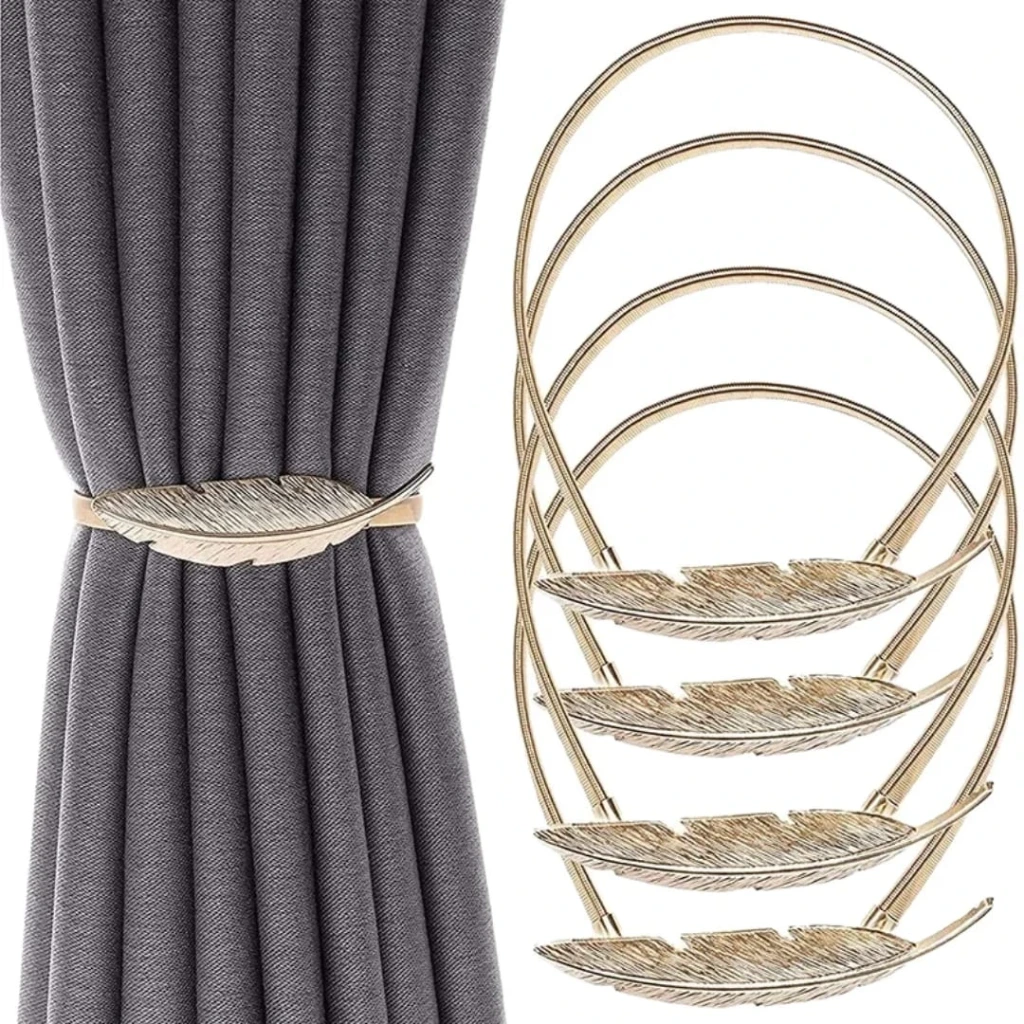 Curtain Metal Leaf Buckle (Gold)