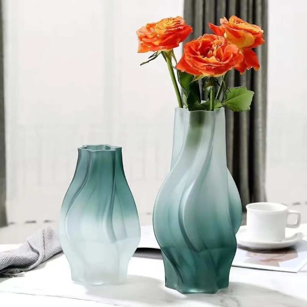 Nordic Gradient Glass Flower Vase