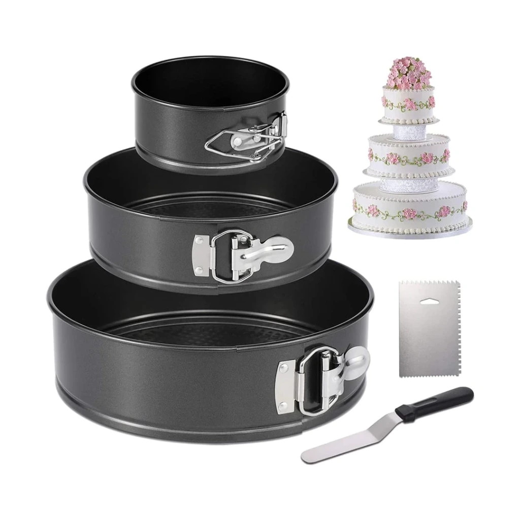 3pcs Round Baking / Cheesecake Pan Set