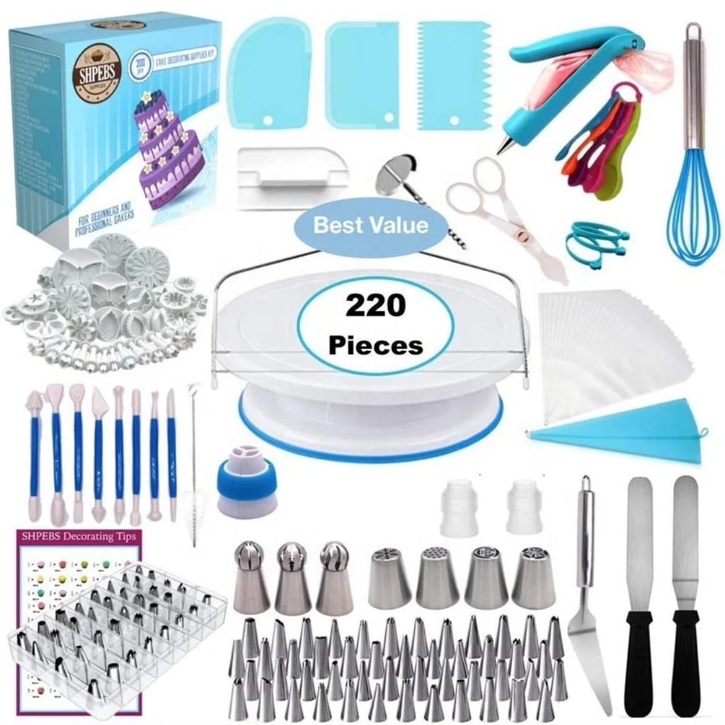 220pcs Cake Decorating Set