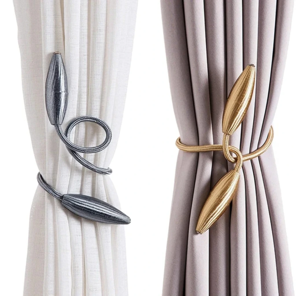 Curtain Tie Back Rope (Magnetic Bullet) (White)