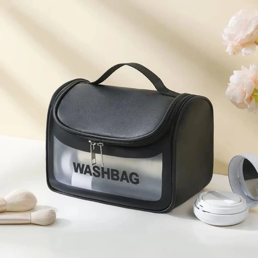 Cosmetic/ Toiletry Storage Wash Bag (Black)