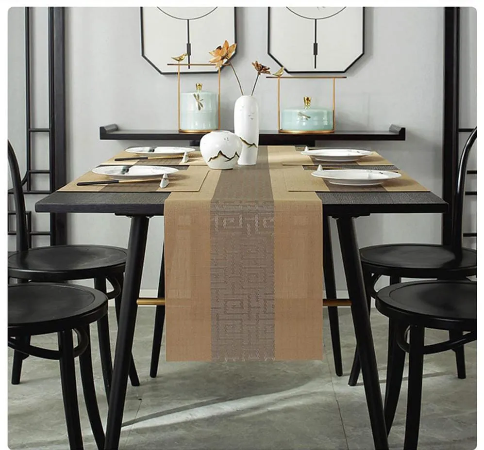 6Pcs PVC Tablemat/Placemat + Runner